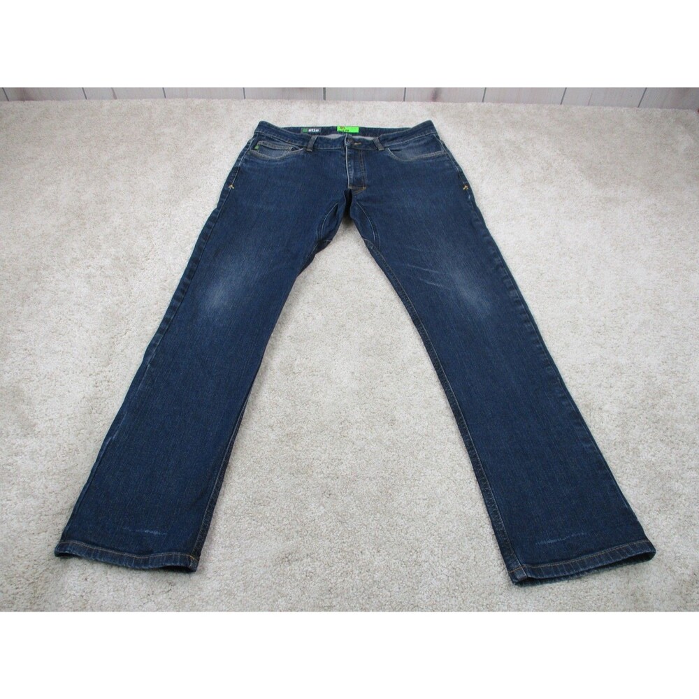 Stio Jeans Mens 34 Blue Rivet Organic Cotton Straight Denim Stretch Casual 34x31